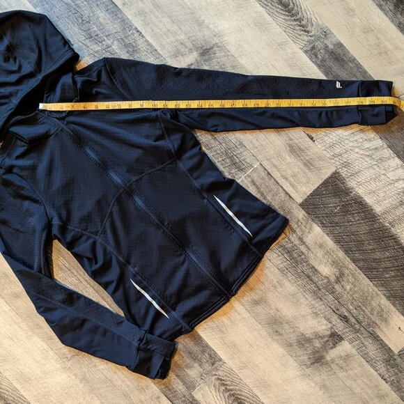 Fabletics Tech Knit Full Zip Hoodie Black Small - Picture 7 of 8